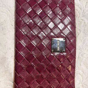 Miche Burgundy Quilted Clutch Organizer Classic Structured Bag